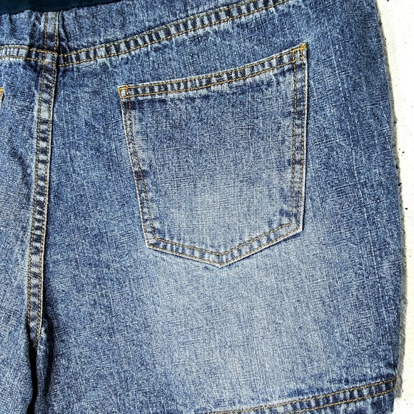 Motherhood Maternity Large Jean Stretchy Shorts - Picture 5 of 8